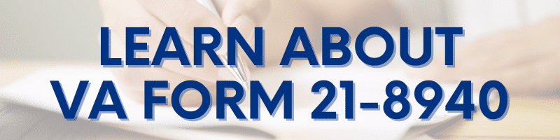 VA Form 21-8940 CTA Banner