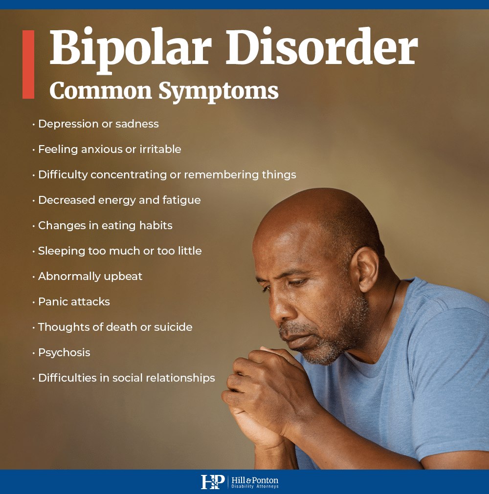 common symptoms of bipolar disorder
